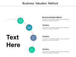 Business valuation method ppt powerpoint presentation slides clipart images cpb
