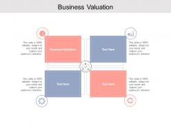 Business valuation ppt powerpoint presentation styles deck cpb