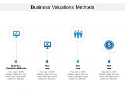 Business valuations methods ppt powerpoint pictures graphics template cpb