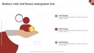 Business Value And Finance Management Icon
