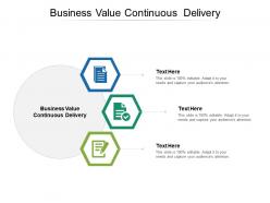 Business value continuous delivery ppt powerpoint presentation file show cpb