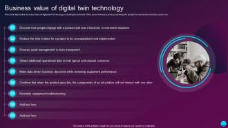 Business Value Of Digital Twin Technology Digital Twin Technology IT