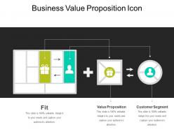 Business value proposition icon