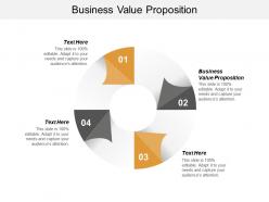 Business value proposition ppt powerpoint presentation layouts slideshow cpb