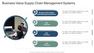 Business Value Supply Chain Management Systems In Powerpoint And Google Slides Cpb