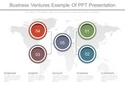Business ventures example of ppt presentation