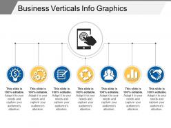Business verticals info graphics