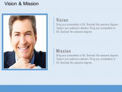 Business vision and mission strategy diagram powerpoint slides