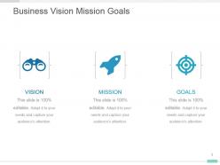 Business vision mission goals presentation template design