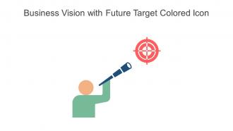 Business Vision With Future Target Colored Icon In Powerpoint Pptx Png And Editable Eps Format