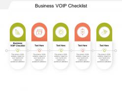 Business voip checklist ppt powerpoint presentation portfolio clipart cpb