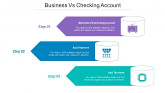 Business Vs Checking Account Ppt PowerPoint Presentation Visual Aids Styles Cpb