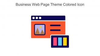 Business Web Page Theme Colored Icon In Powerpoint Pptx Png And Editable Eps Format
