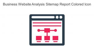 Business Website Analysis Sitemap Report Colored Icon In Powerpoint Pptx Png And Editable Eps Format