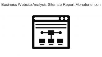 Business Website Analysis Sitemap Report Monotone Icon In Powerpoint Pptx Png And Editable Eps Format