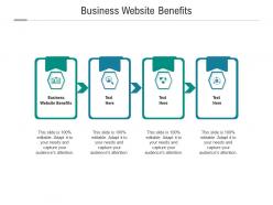 Business website benefits ppt powerpoint presentation portfolio sample cpb