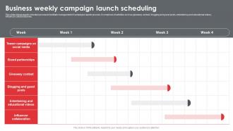 Business Weekly Campaign Launch Scheduling