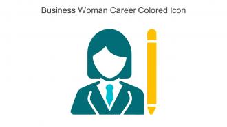 Business Woman Career Colored Icon In Powerpoint Pptx Png And Editable Eps Format