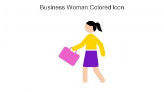 Business Woman Colored Icon In Powerpoint Pptx Png And Editable Eps Format