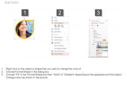 Business woman for business vision analysis powerpoint slides