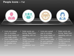 Business woman man business management focus group ppt icons graphics
