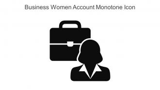 Business Women Account Monotone Icon In Powerpoint Pptx Png And Editable Eps Format