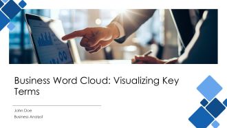 Business Word Cloud Visualizing Key Terms PPT Designs AT