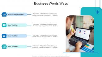 Business Words Ways In Powerpoint And Google Slides Cpb