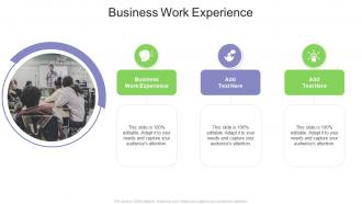 Business Work Experience In Powerpoint And Google Slides Cpb