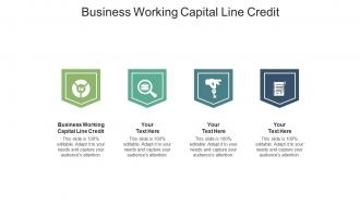 Business working capital line credit ppt powerpoint presentation pictures samples cpb