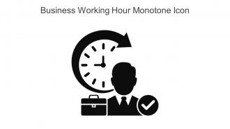 Business Working Hour Monotone Icon In Powerpoint Pptx Png And Editable Eps Format