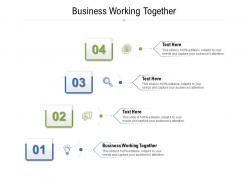 Business working together ppt powerpoint presentation model gallery cpb