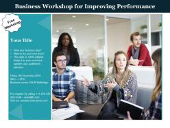 Business workshop for improving performance