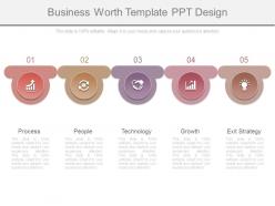 Business worth template ppt design