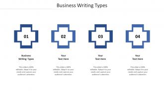 Business writing types ppt powerpoint presentation ideas skills cpb