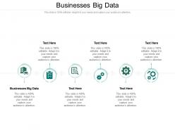 Businesses big data ppt powerpoint presentation outline infographics cpb