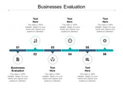 Businesses evaluation ppt powerpoint presentation inspiration ideas cpb