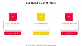Businesses Going Public In Powerpoint And Google Slides Cpb