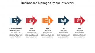 Businesses manage orders inventory ppt powerpoint presentation visual aids infographics cpb