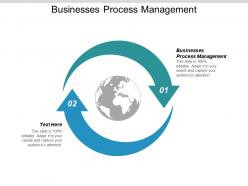 Businesses process management ppt powerpoint presentation slides graphics cpb