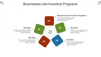 Businesses use incentive programs ppt powerpoint presentation slides guidelines cpb