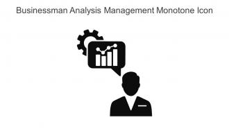 Businessman Analysis Management Monotone Icon In Powerpoint Pptx Png And Editable Eps Format