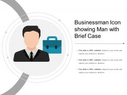 Businessman Icon Showing Man With Brief Case