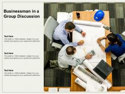Businessman In A Group Discussion