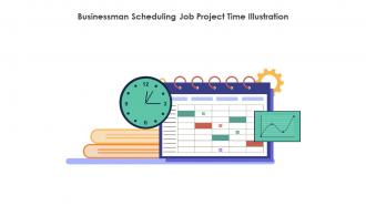 Businessman Scheduling Job Project Time Illustration