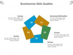 Businessman skills qualities ppt powerpoint presentation professional icon cpb