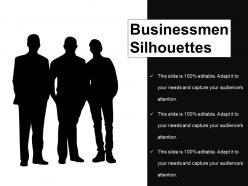 Businessmen silhouettes example of ppt