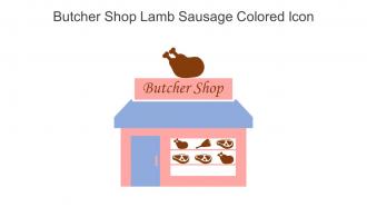 Butcher Shop Lamb Sausage Colored Icon In Powerpoint Pptx Png And Editable Eps Format