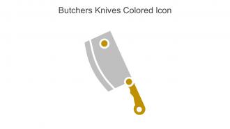 Butchers Knives Colored Icon In Powerpoint Pptx Png And Editable Eps Format