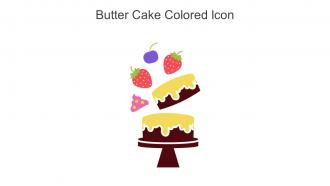 Butter Cake Colored Icon In Powerpoint Pptx Png And Editable Eps Format